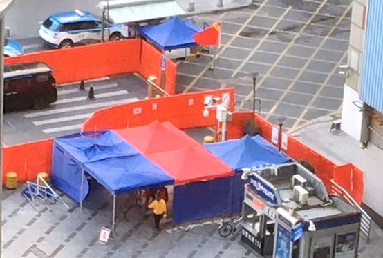 マンション敷地出入境チェック