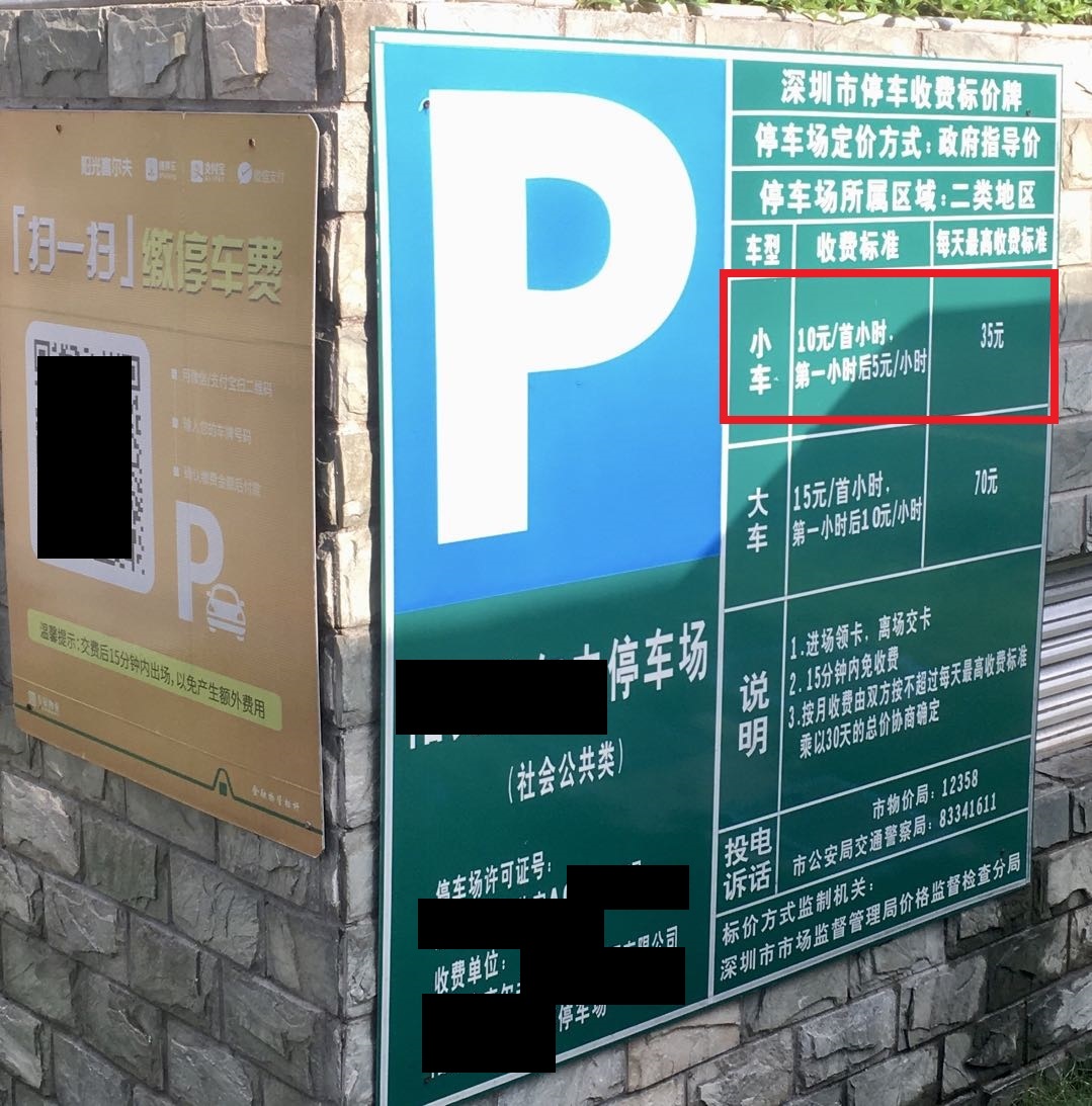 会社入居オフィスビルの駐車料金